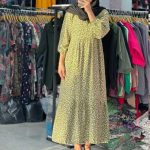 مانتو ساحلی بلند گل ریز (پک 6 عددی)