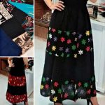 دامن پرچمی چین دار (پک 4 عددی)