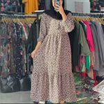 مانتو ساحلی بلند گل ریز (پک 6 عددی)