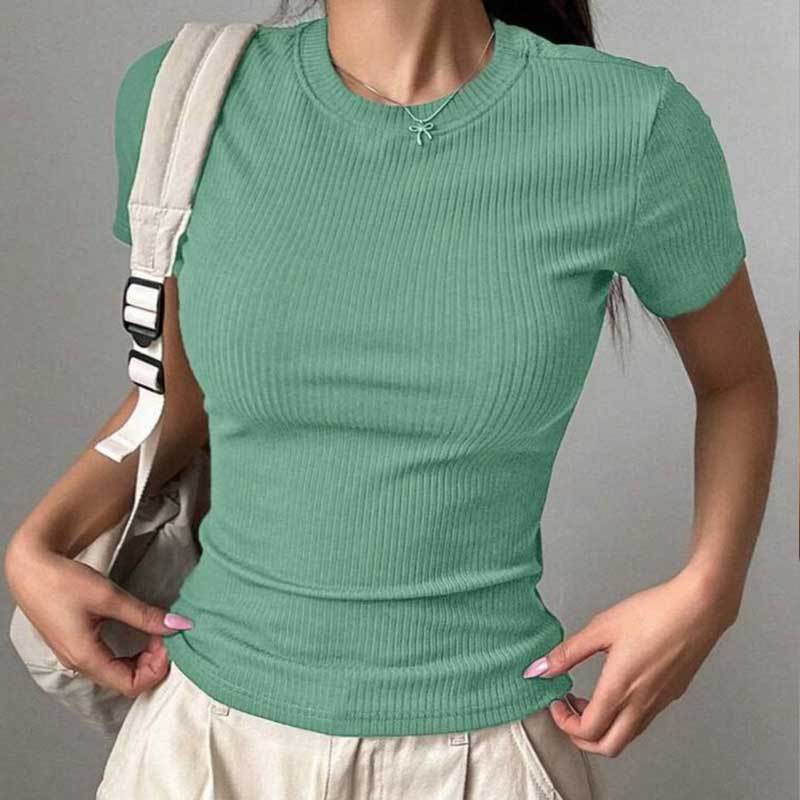 تیشرت بیسیک  یقه گرد  (پک 5 عددی)