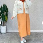 کت و سارافن گلدوزی عالیه (پک 3 عددی)