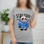 تیشرت چاپ خرس پاندا (پک 6 عددی)