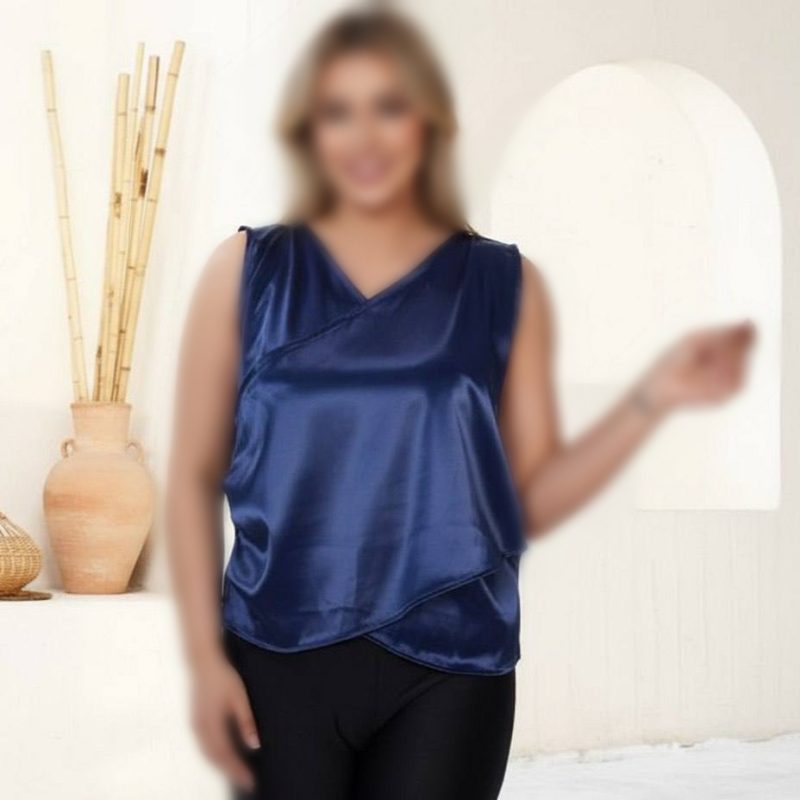 تاپ ساتن پیش و رو  (پک 6 عددی)