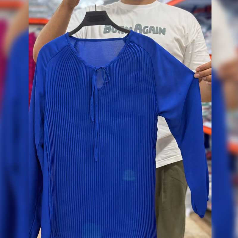 شومیز جلو پلیسه (پک 5 عددی)