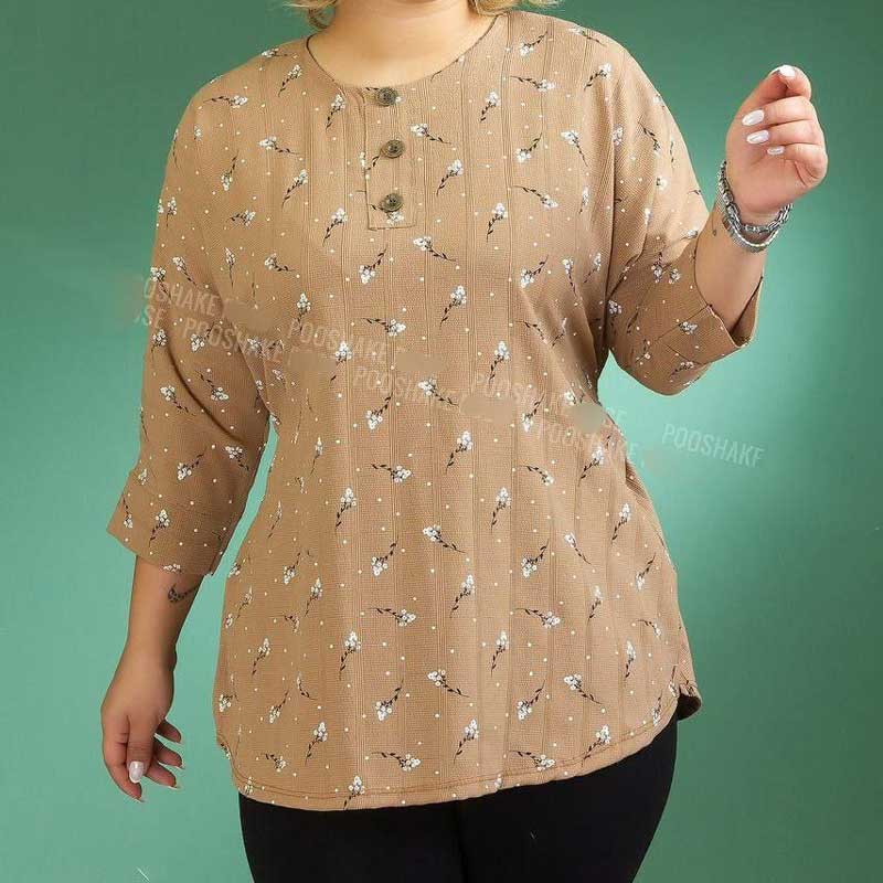 مانتو پانچ گل گچی قواره دار (پک 4 عددی)