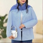 شومیز مانتویی راه راه (پک 3 عددی)