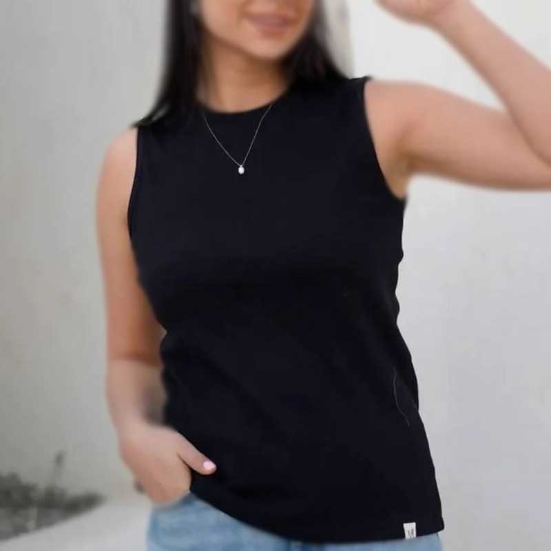 تاپ بلند یقه گرد (پک 6 عددی)