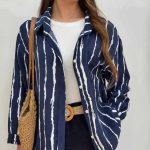 شومیز جیبدار جلو دکمه پری (پک 5 عددی)