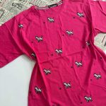 تیشرت قواره دار چاپ گورخر (پک 4 عددی)