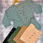 مانتو پانچ گل گچی قواره دار (پک 4 عددی)