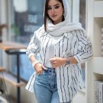 شومیز جیبدار جلو دکمه پری (پک 7 عددی)