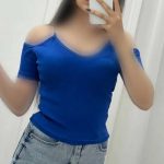 کراپ یقه هفت سرشانه زنجیر (پک 6 عددی)