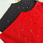 نیمتنه یقه گرد مرواریدی (پک 5 عددی)