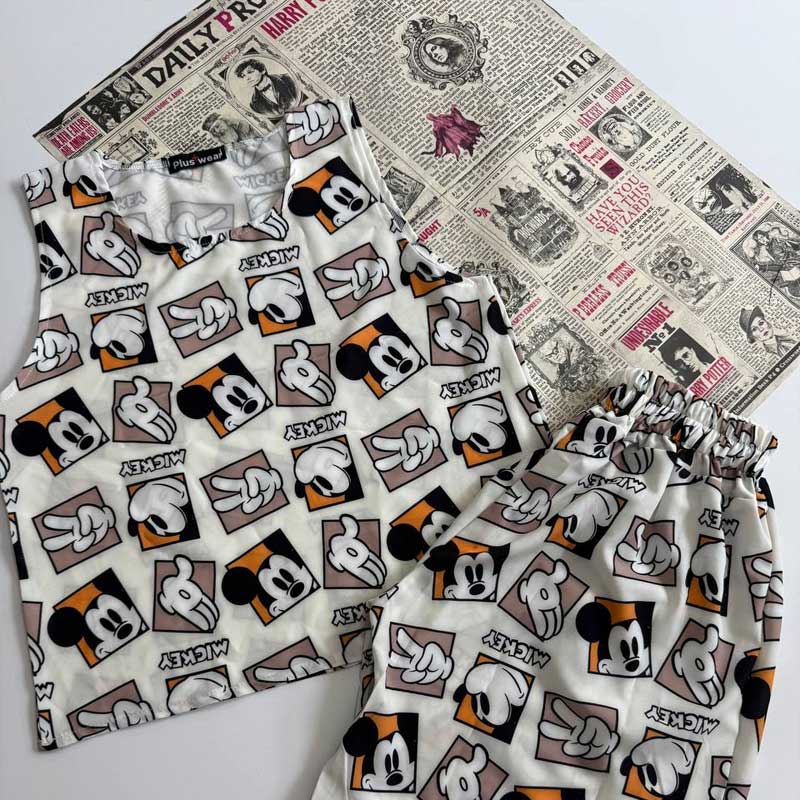 ست تاپ و شلوارک عروسکی (پک 3 عددی)