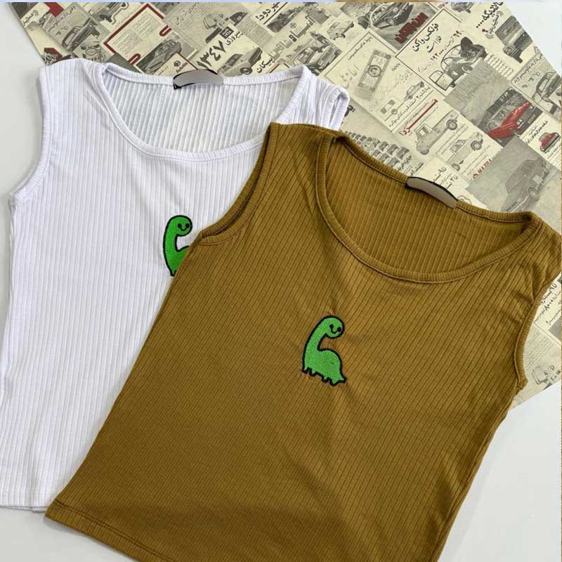 تاپ گلدوزی دایناسور (پک 6 عددی)