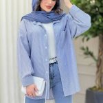 شومیز مانتویی راه راه (پک 3 عددی)