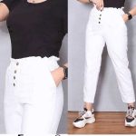 شلوار‌ مام فیت لی كاغذى (پک 4 عددی)