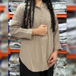 شومیز جلو دکمه چوبی (پک 5 عددی)