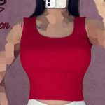 کراپ نیمتنه یقه خشتی بیسیک (پک 7 عددی)