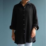 شومیز جلو دکمه چوبی (پک 5 عددی)