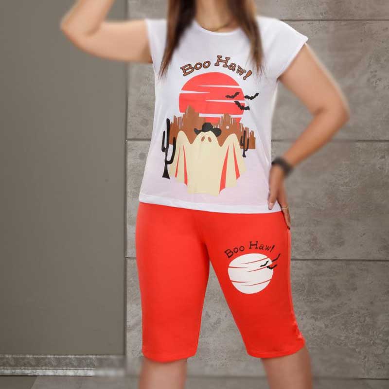 تاپ شلوارک چاپ روح (پک 6 عددی)