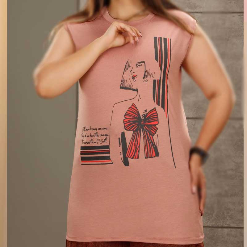 تیشرت استین حلقه ای پاپیون (پک 6 عددی)