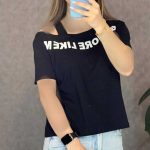 کراپ یقه قایقی رومی (پک 6 عددی)