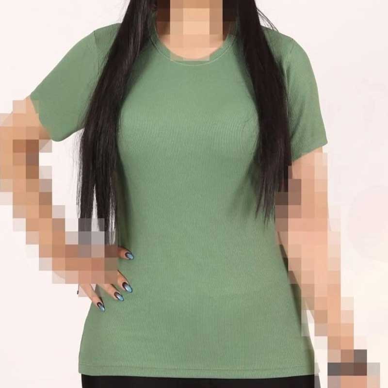 تیشرت یقه گرد ساده قواره بزرگ (پک 6 عددی)