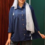 شومیز مانتوی عروسکی شانتن زیپی (پک 7 عددی)