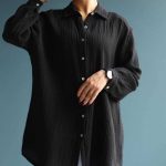 شومیز جلو دکمه چوبی (پک 5 عددی)