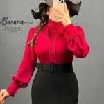 شومیز الیزه مدل عسل (پک 9 عددی)