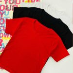 تیشرت بیسیک یقه گرد  (پک 6 عددی)