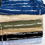 شومیز جلو دکمه پری خط درشت (پک 6 عددی)