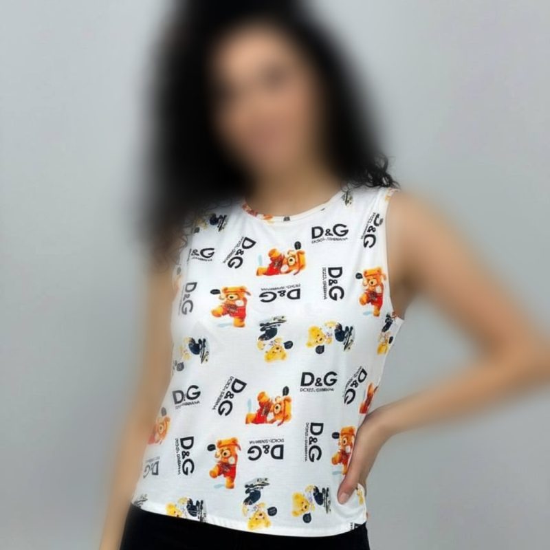 تاپ نساجی قواره بزرگ کارتونی (پک 6 عددی)