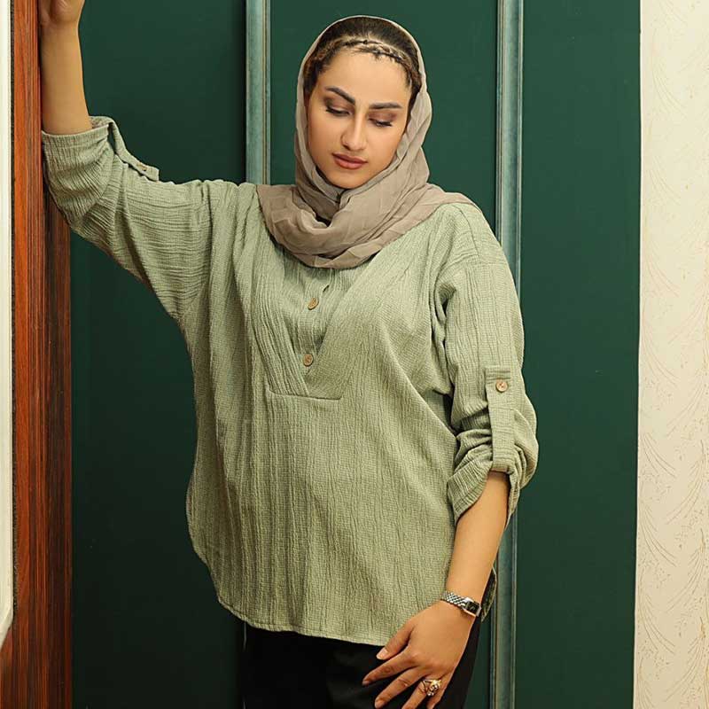 شومیز مانتوی 2یقه (پک 6 عددی)