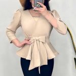 شومیز کتی پاپیونی (پک 8 عددی)