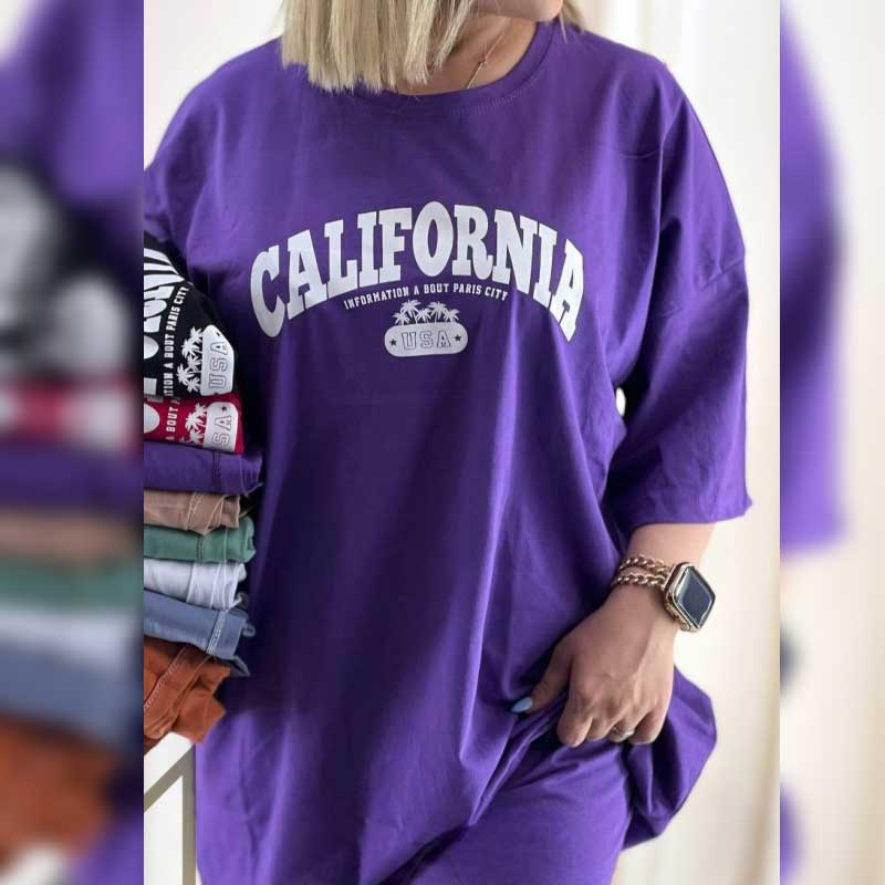 تیشرت لانگ کالیفرنیا (پک 6 عددی)
