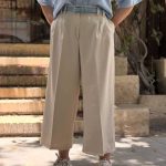 شلوار واید جلو خط  (پک 5 عددی)