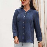 تشومیز مانتوی یقه ۷ (پک 5 عددی)