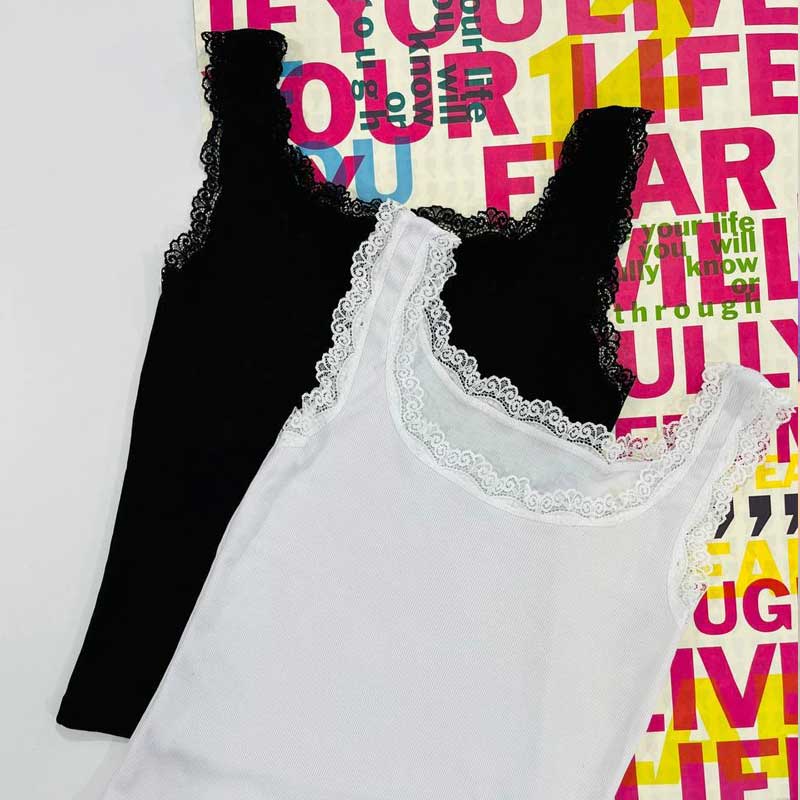 تاپ بلند یقه گیپور (پک 4 عددی)