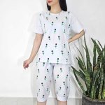 تیشرت شلوارک (چاپ نهال ) (پک 6 عددی)