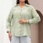 تشومیز مانتوی یقه ۷ (پک 5 عددی)