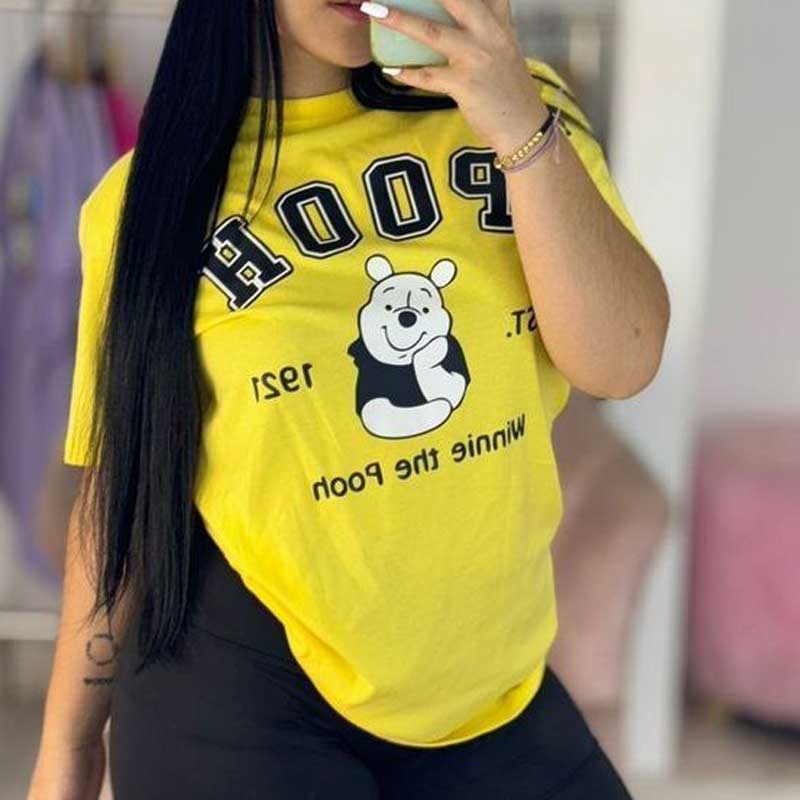 تیشرت نیم آستین(چاپ پاندا ) (پک 5 عددی)