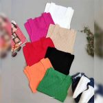 تاپ بافت یقه لوزی (پک 7 عددی)