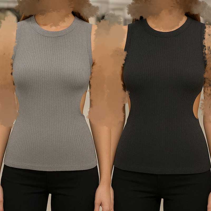 تاپ یقه گرد اشکی (پک 4 عددی)