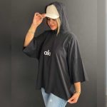 تیشرت باکسی کلاهدار alo (پک 6 عددی)