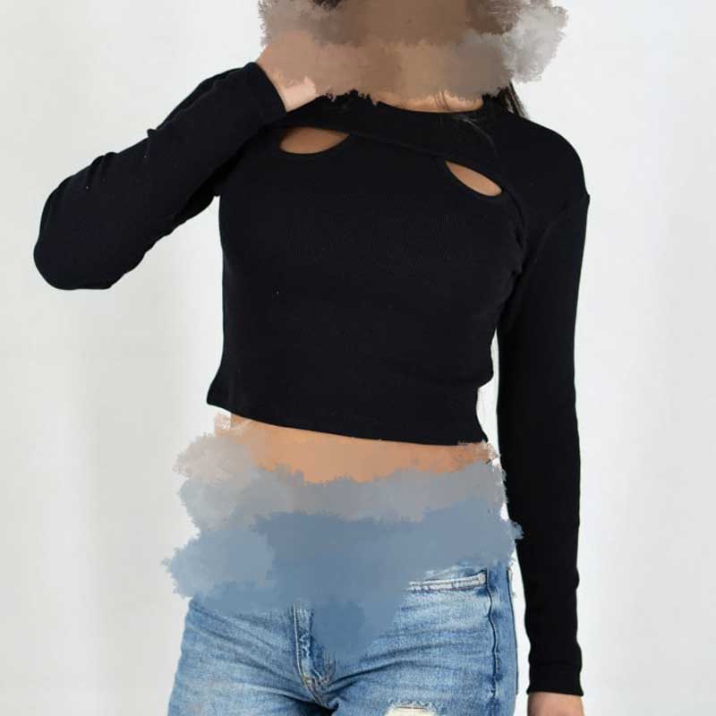 کراپ استین دار ۲ اشکی (پک 6 عددی)