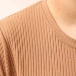 بلوز یقه گرد بیسیک استین دار ( پک 6 عددی)