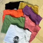 ست کراپ شورتک دختر عینکی ( پک 7 عددی)