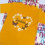 تیشرت چاپ پروانه (پک 6 عددی)